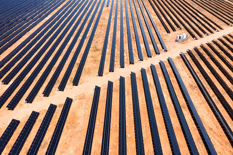 solar farm in outback