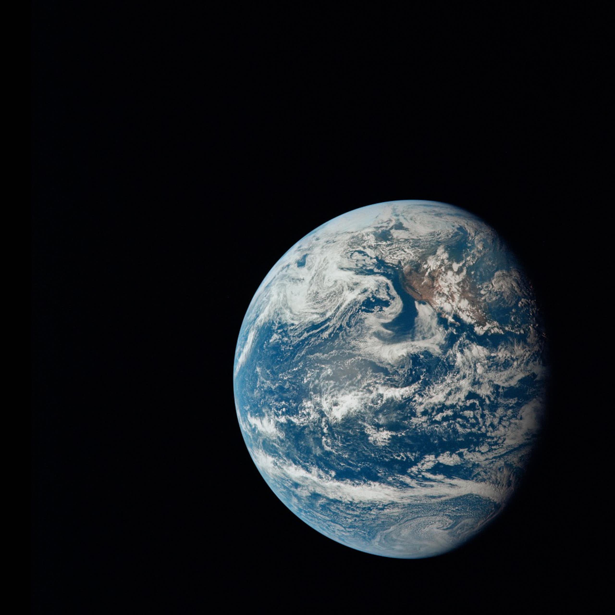 La planete bleue vue de l'espace