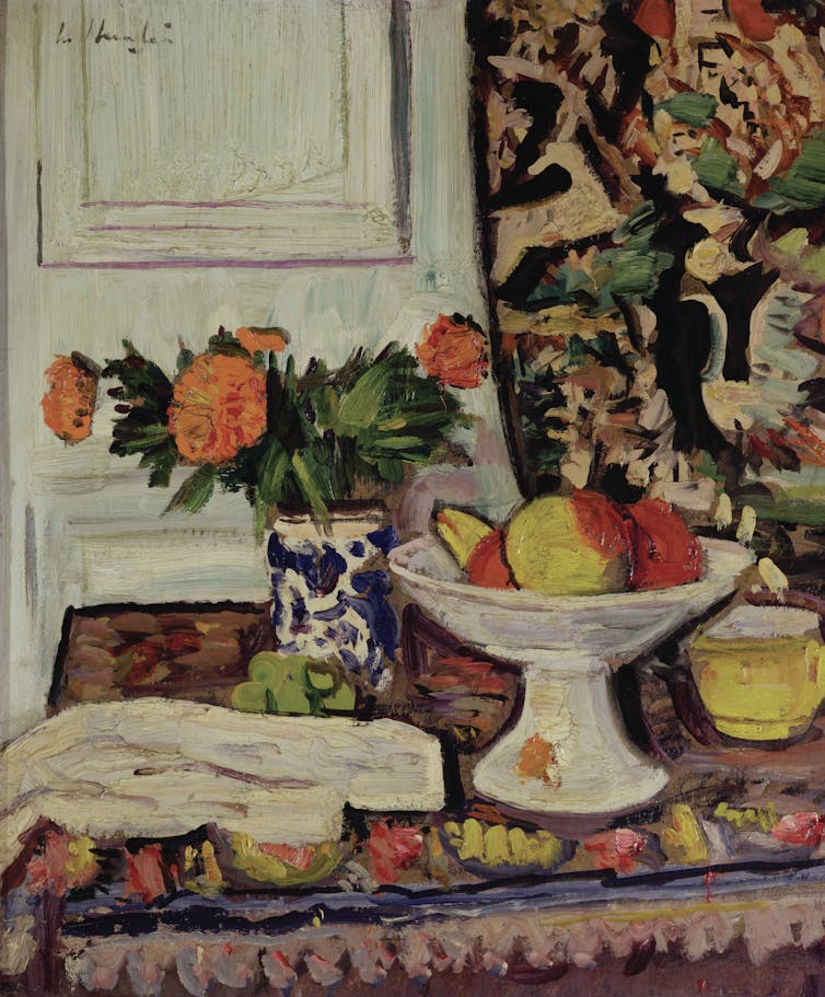 Scottish colourists exhibition: the painters who stood shoulder to shoulder with Matisse and Cezanne 5 A vivid painting of peonies in a Chinese vase by George Leslie Hunter, a Scottish colourist.