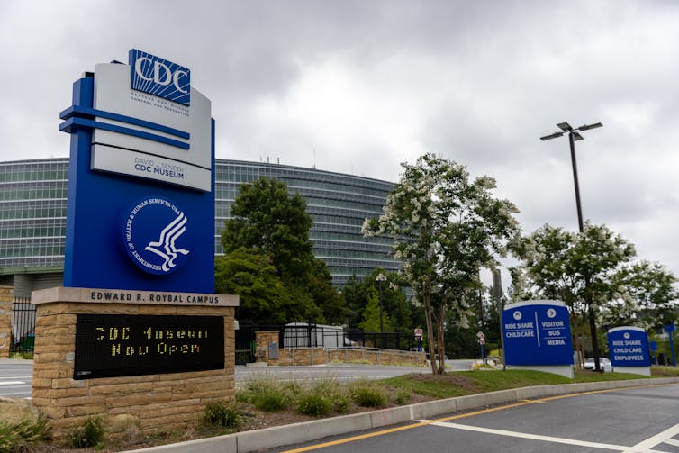 A photo of the CDC headquarters.