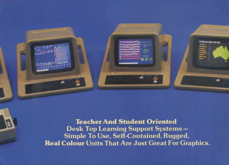 line of Poly computers