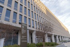 A building on a corner.