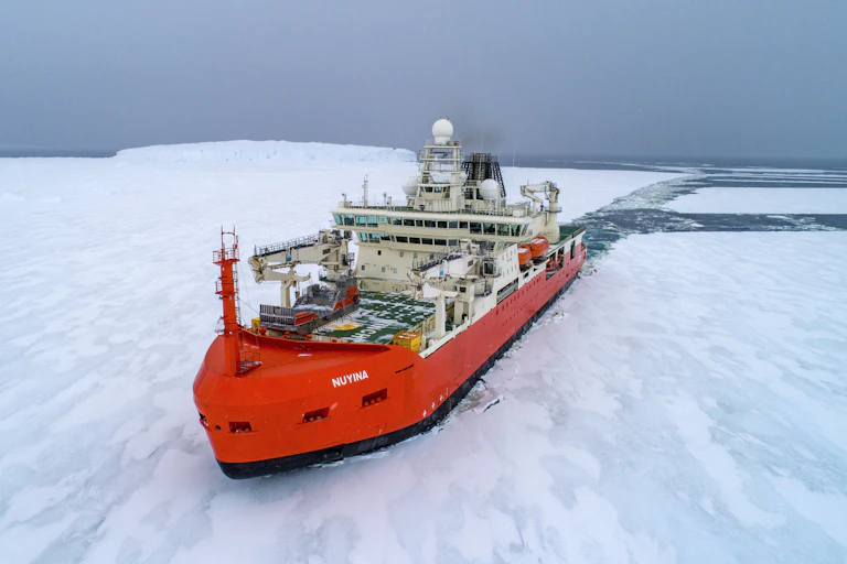 icebreaker ship in Antarctica