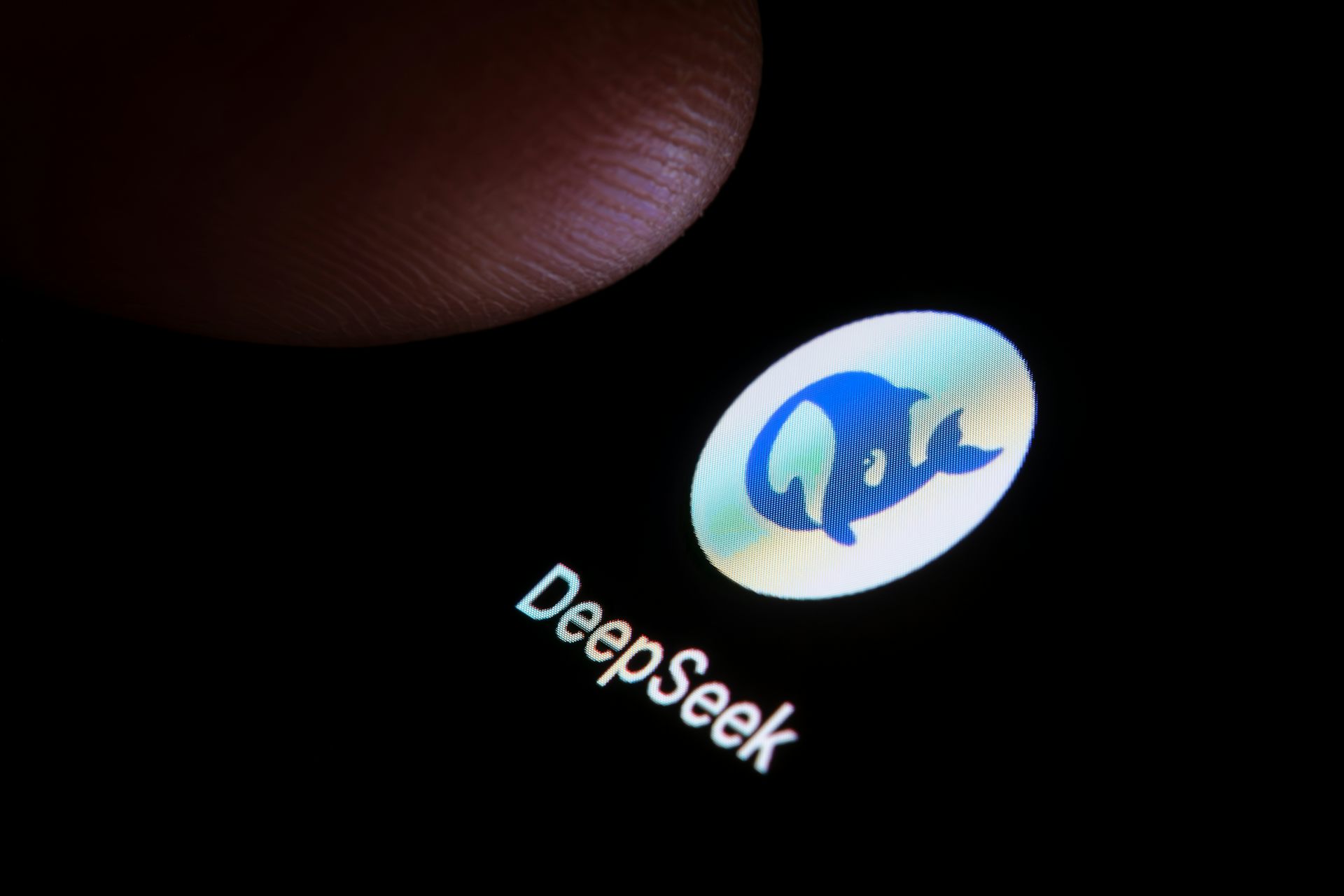 écran avec logi de deepseek