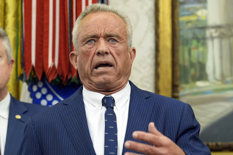 Robert F. Kennedy Jnr speaking after his confirmation as health secretary