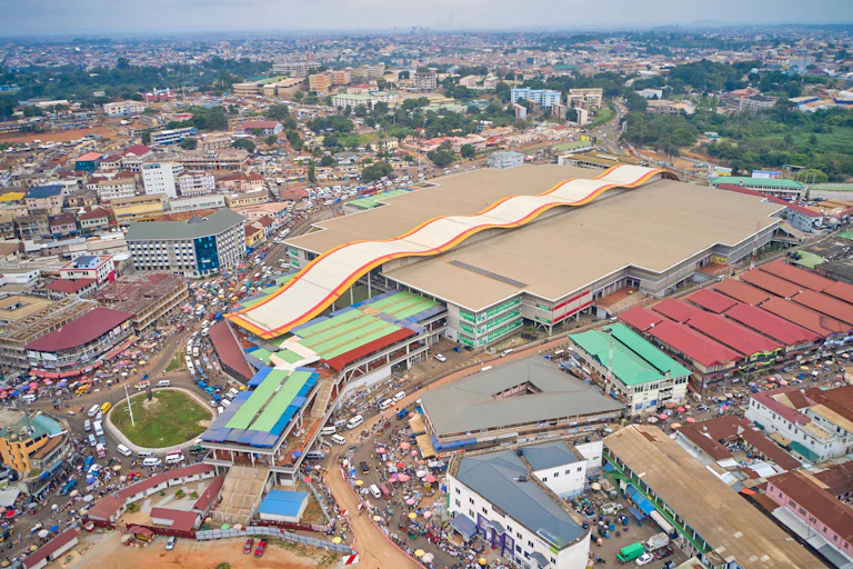 Aerial view of a city