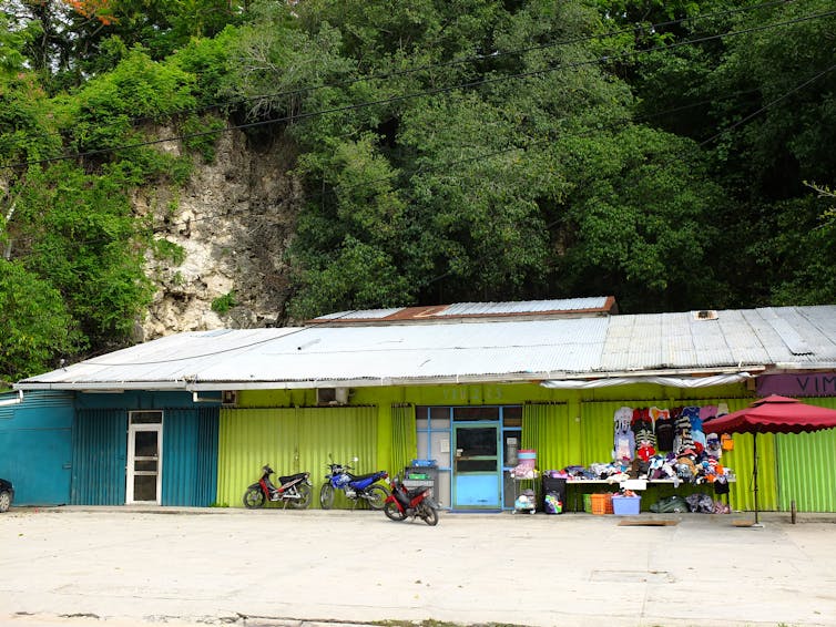 Yaren District, Nauru, 16th November 2018, Small store on the Pacific island.