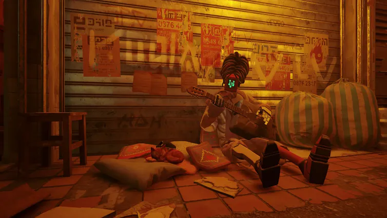 Dans le jeu vidéo « Stray », le joueur incarne un chat.