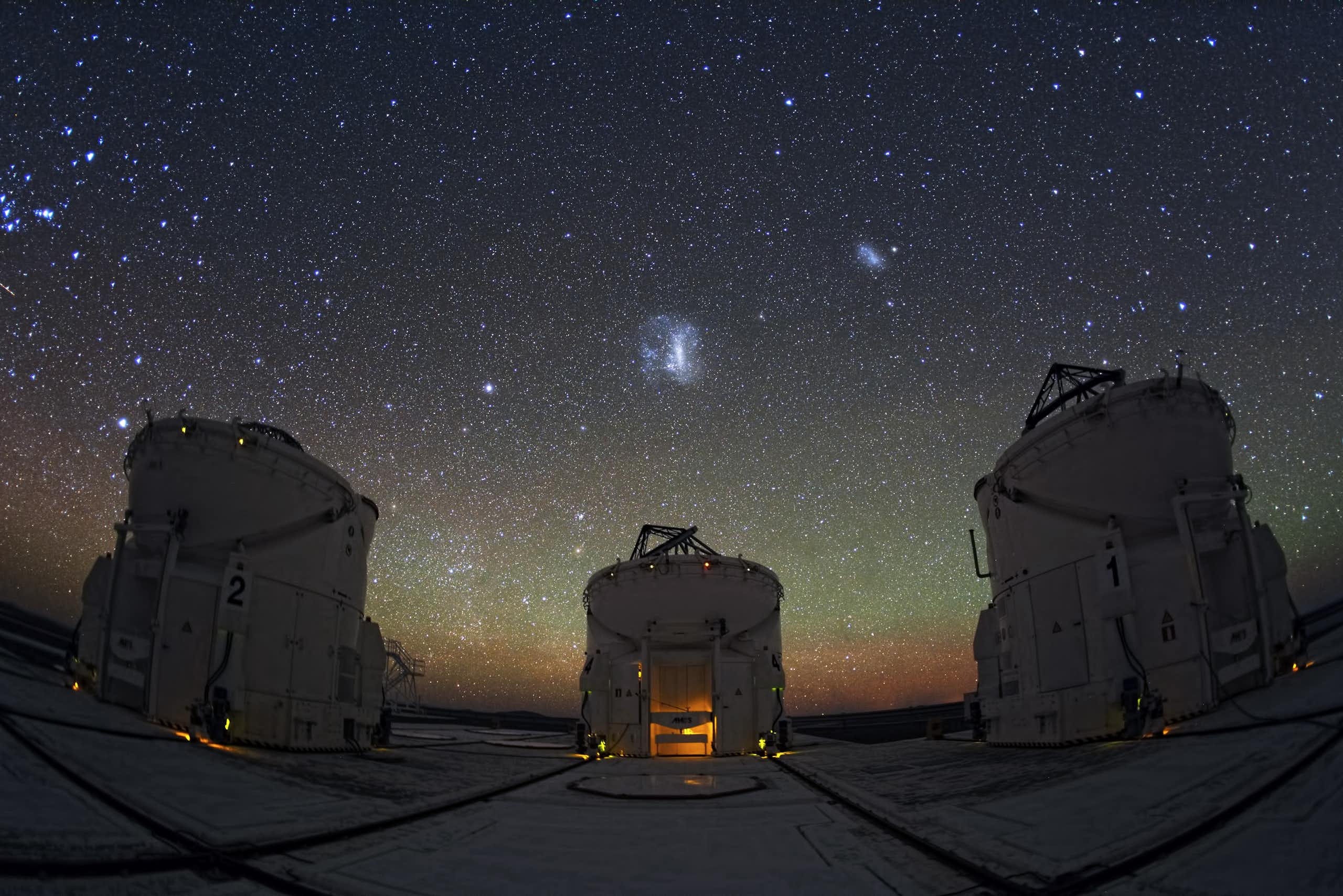 Telescopes in the Atacama desert in Chile