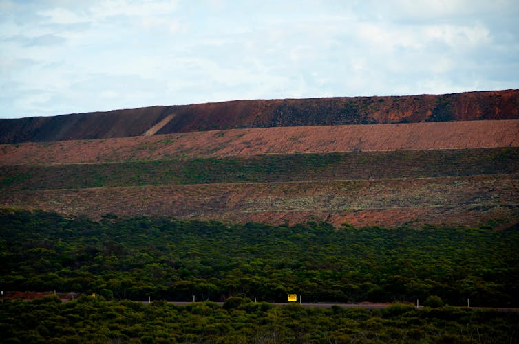 View of the south Middleback Ranges mine in South Australia