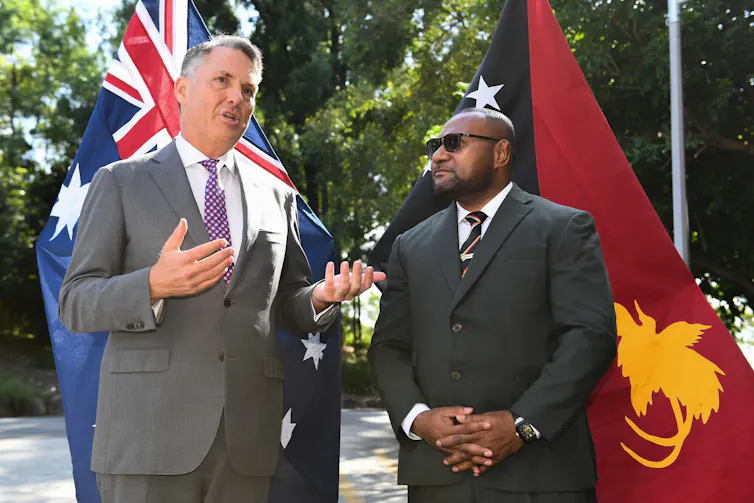 Deputy Prime Minister Richard Marles and Papua New Guinea Defence Minister Billy Joseph