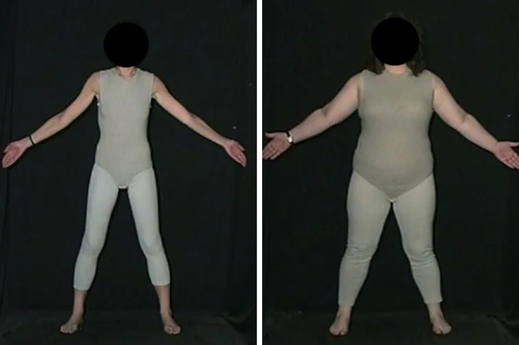 Image of thin and heavy bodies