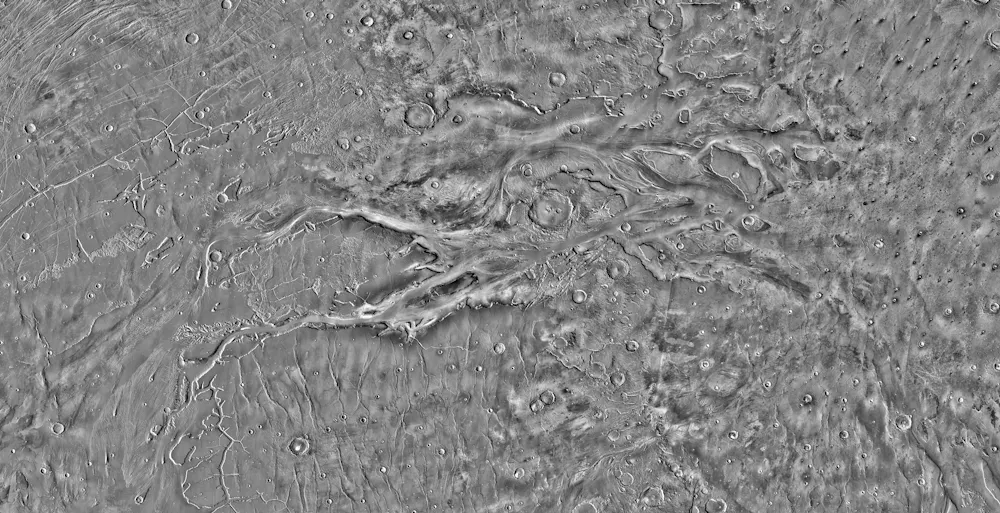 Outflow Channel Scientists have discovered a 3 billion-year-old beach buried on Mars