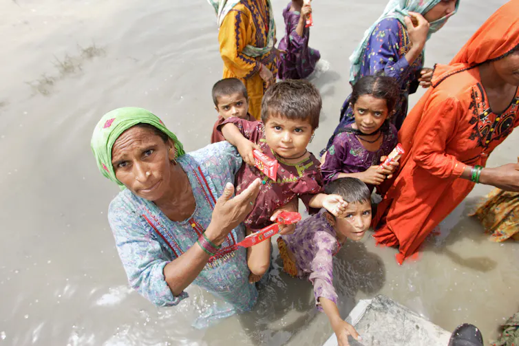 flood victims in Pakistan