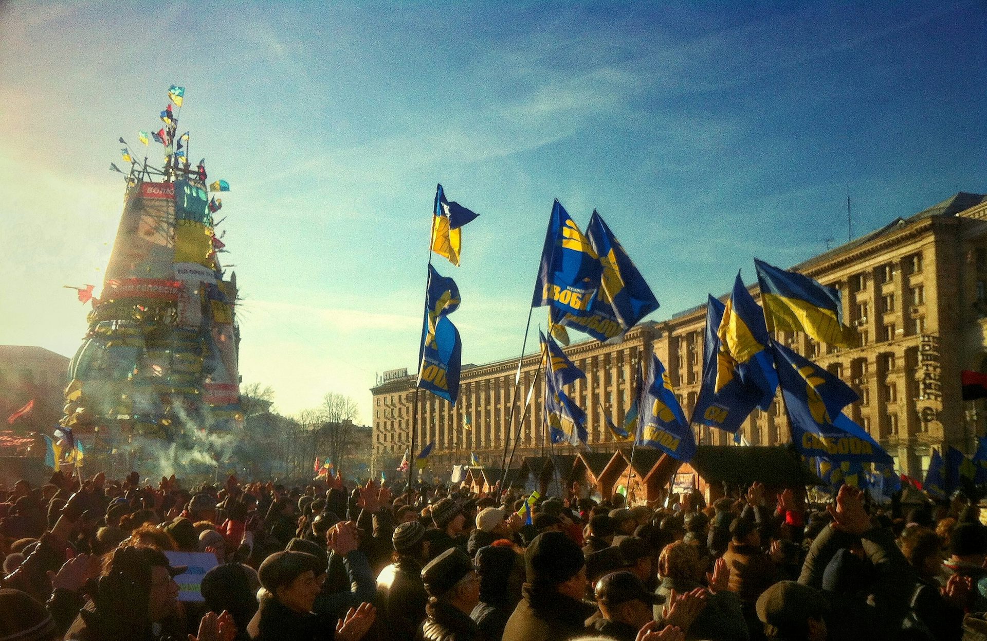 Away From The Front Line Ukraine Protest Sparked Civic Revolution