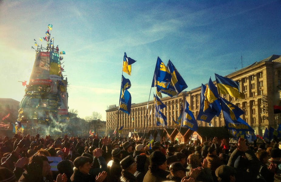 Away from the front line, Ukraine protest sparked civic revolution