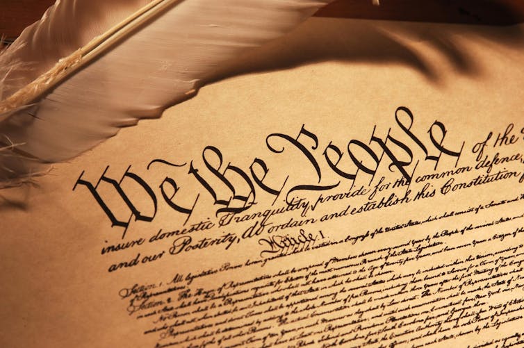 Image of the US constitution