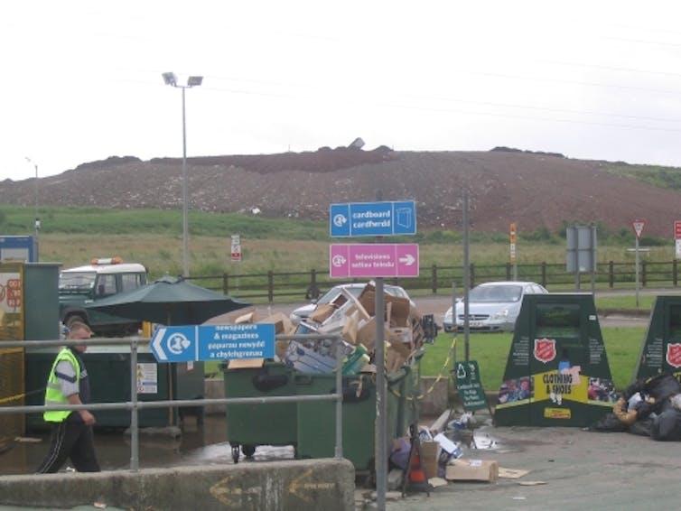 Docksway landfill in Newport, Wales, in 2007.