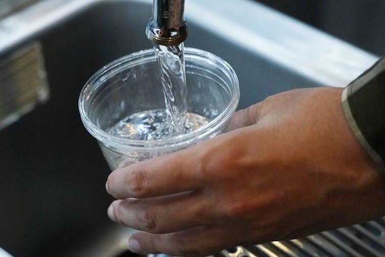Trump management units out to create an The usa its other folks have by no means skilled − one with out a significant executive 1 A cup collects water flowing from a faucet.
