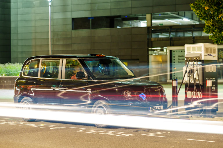 Electric taxi recharging