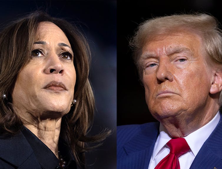 A dark-haired woman's photo on the left; a sandy-haired man's photo on right.