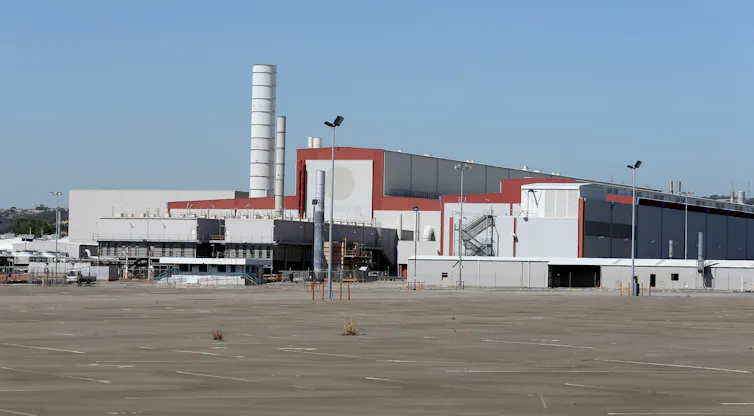 mothballed car factory.