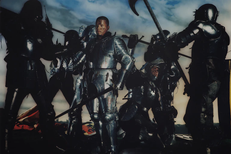 Alexander Mcqueen as a knight