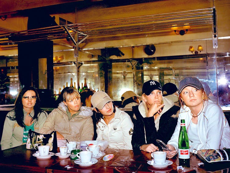 Girls Aloud at Parisian Cafe