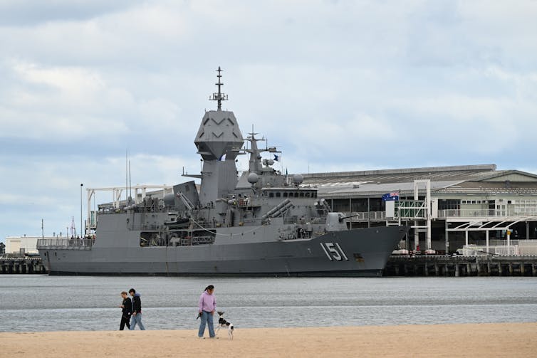 An Australian Anzac-class frigate.
