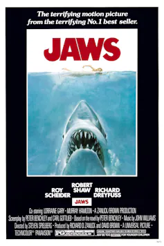 The poster for Jaws