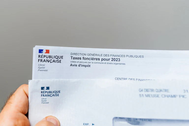 Fiche de taxes foncières pour 2023