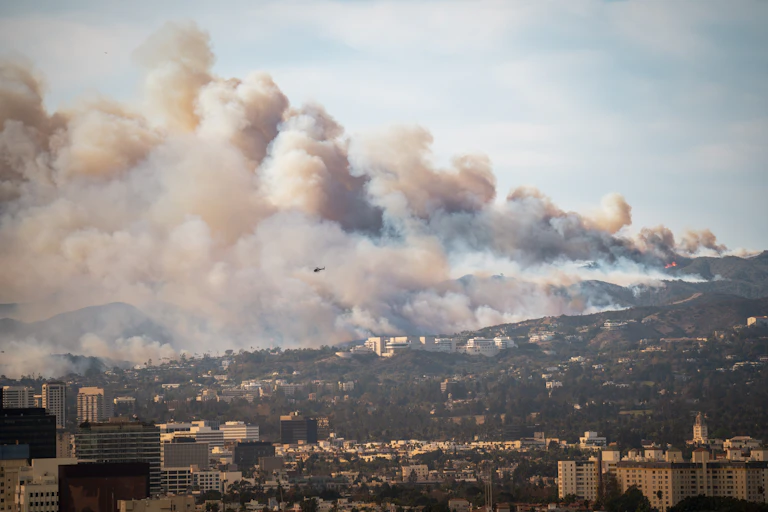 fire in los angeles.