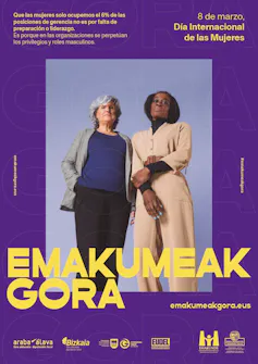 Cartel de la campaña del Instituto Vasco de la Mujer del 2023.