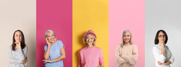 Retratos de diferentes mujeres.