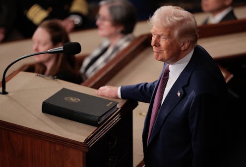 Trump is the kinglike president many feared when arguing over the US Constitution in 1789 – and his address to Congress showed it