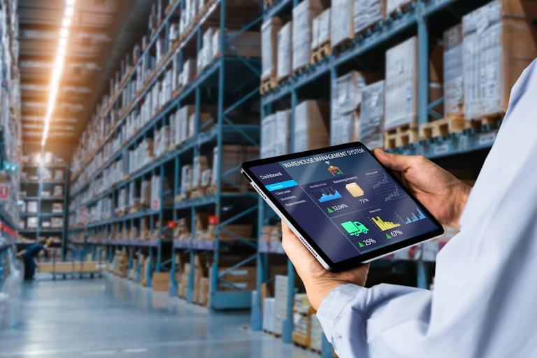 Inventory management software, warehouse