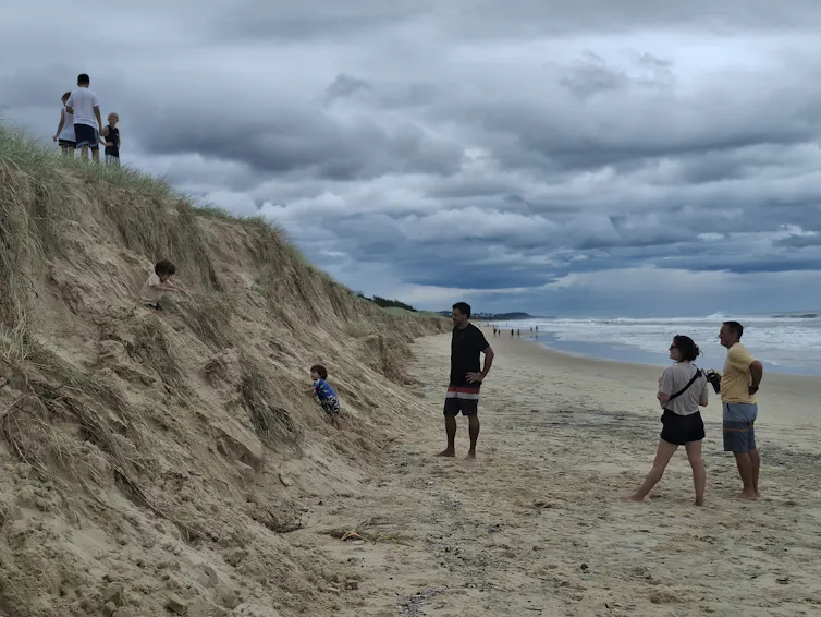 beach erosion on sunshine coast
