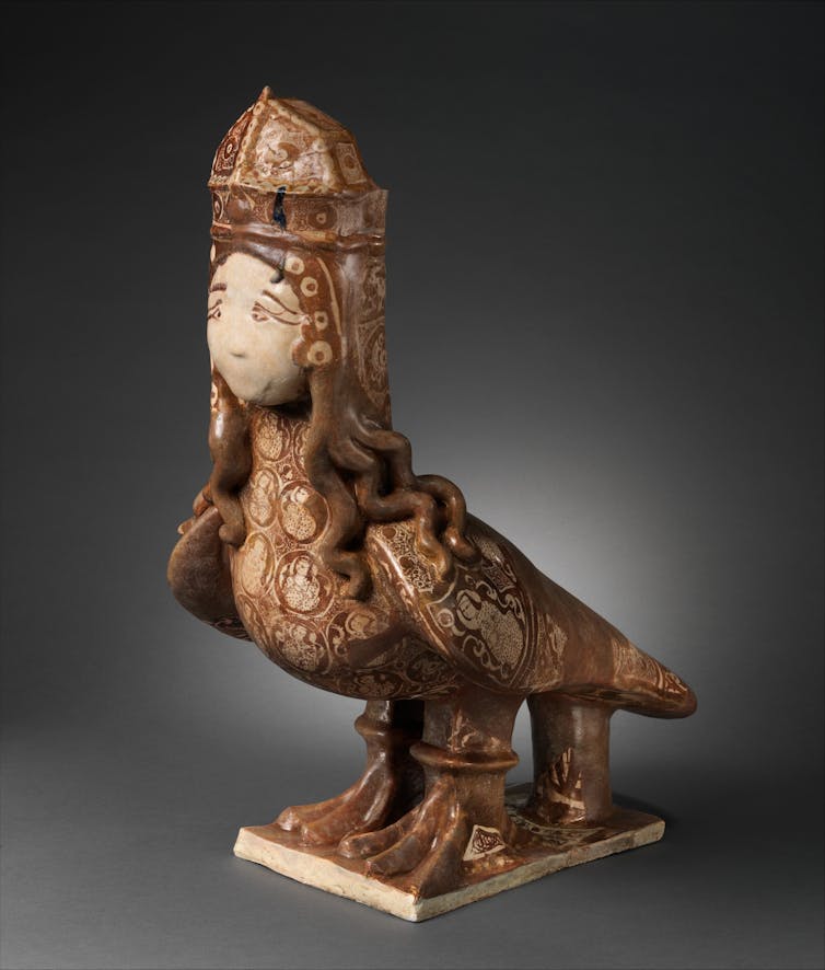 Harpies were a common motif in many parts of the world. This roughly 12th Century statue is from modern-day Iran.
