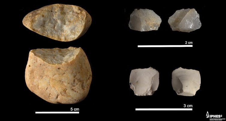 Photo showing stone tools.