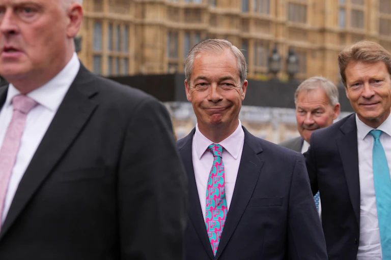 Lee Anderson, Nigel Farage, Richard Tice and Rupert Lowe.