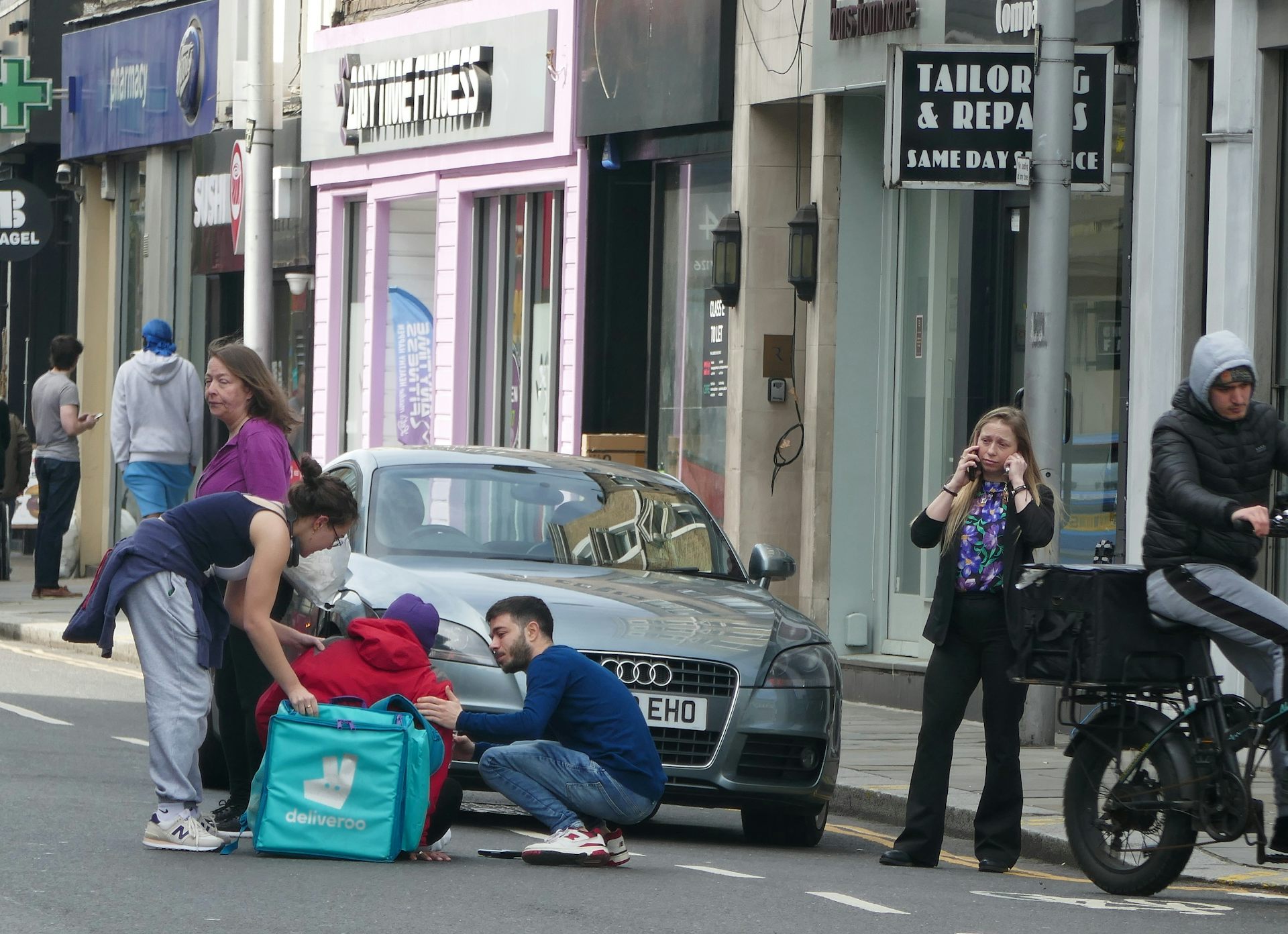 A bicycle accident in the UK