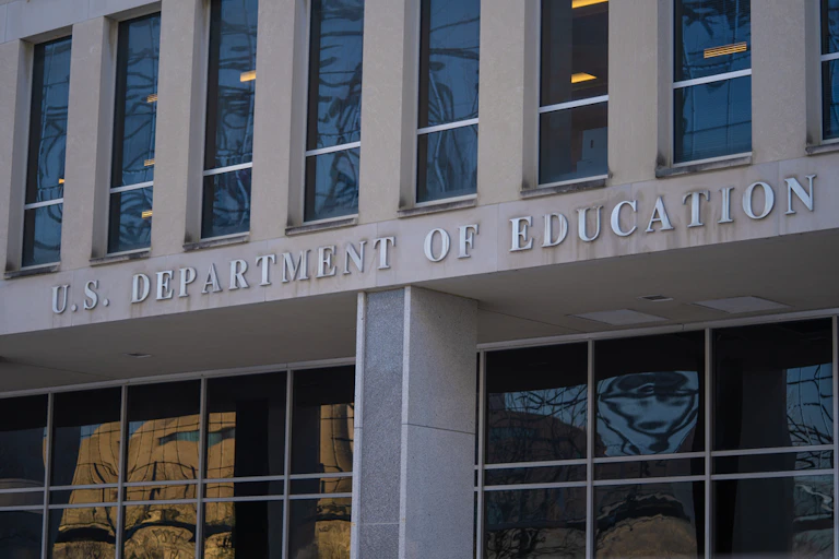 Washington, DC, États-Unis - 12 janvier 2021 : Bâtiment du ministère américain de l'éducation.