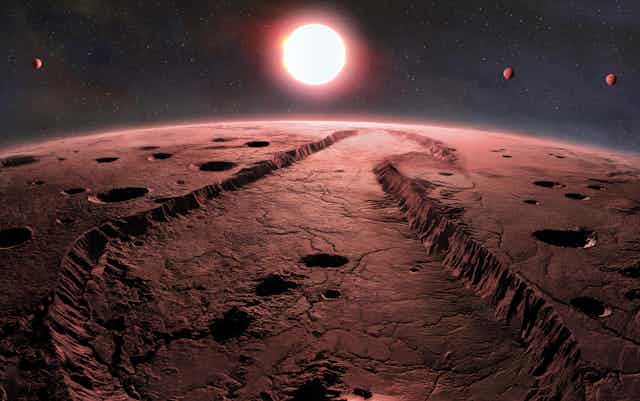 Exoplanetas da Estrela de Barnard.