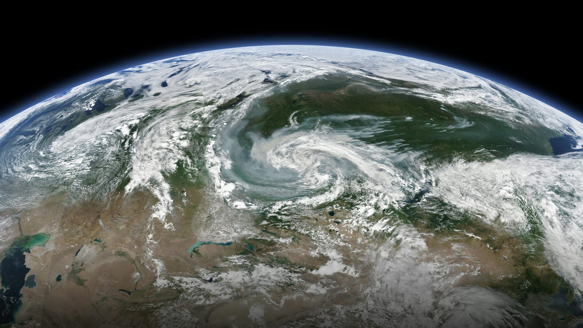 view of Earth from space