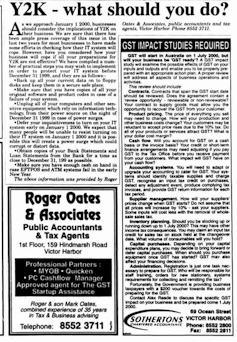 A newspaper article reading Y2K what should you do?