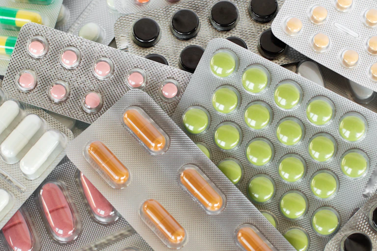 range of tablets in packaging
