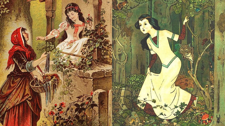 Imagen de ilustraciones de Blancanieves.