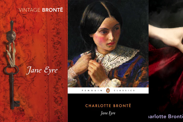 Covers of different editions of Jane Eyre