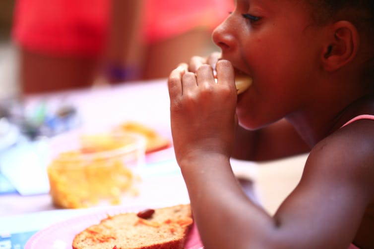 Girl eating