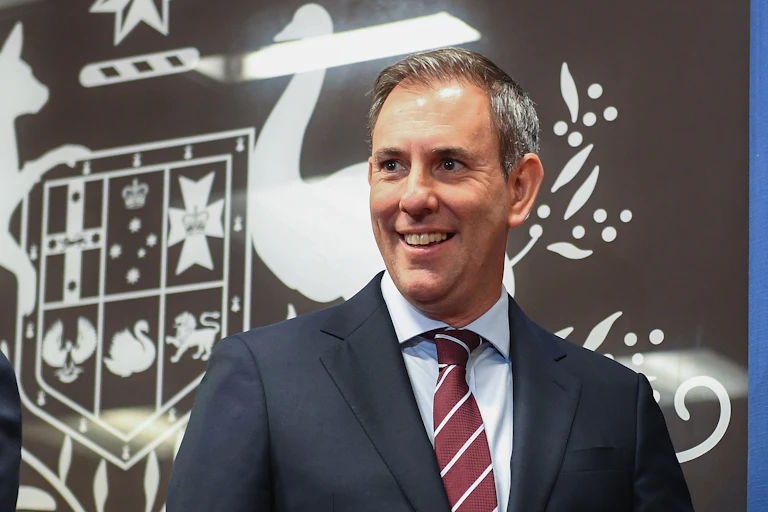 Treasurer Jim Chalmers at a press conference in Brisbane this week.